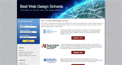 Desktop Screenshot of bestwebdesignschools.com