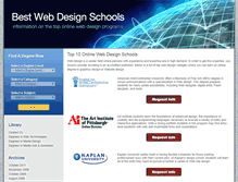 Tablet Screenshot of bestwebdesignschools.com